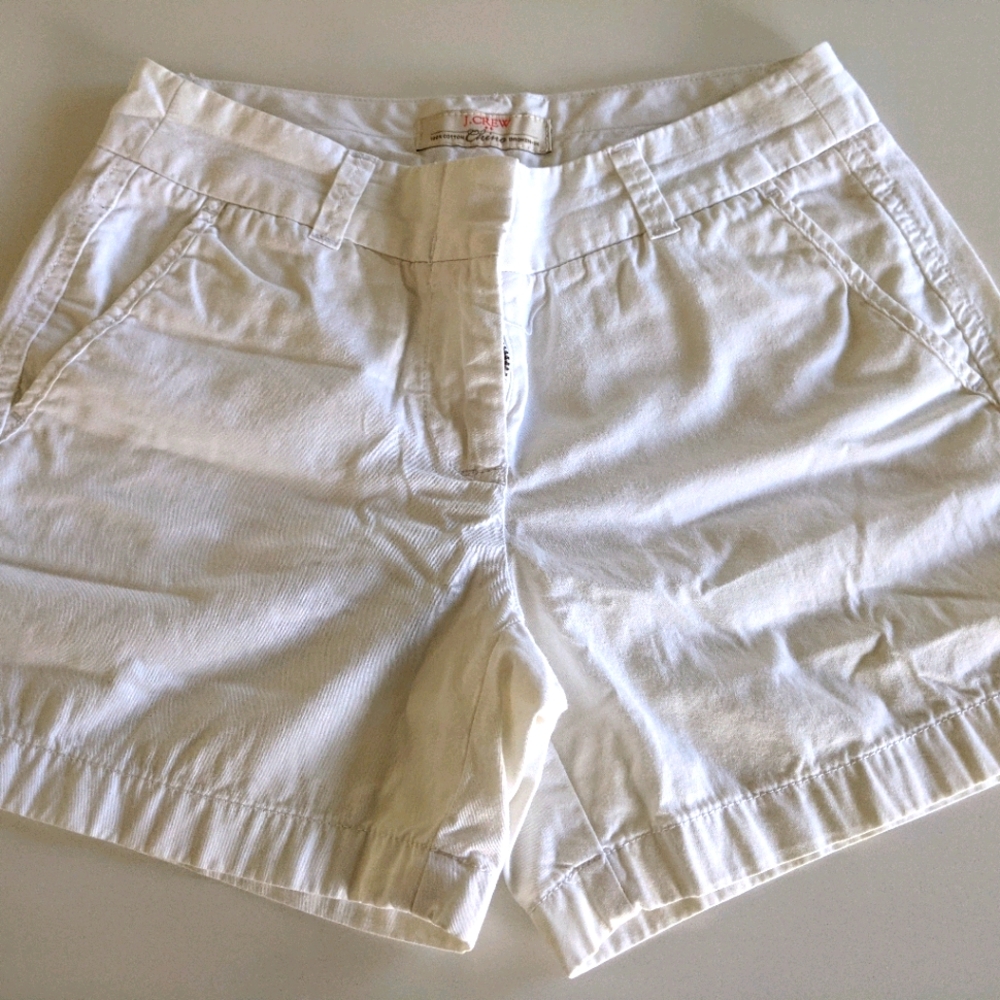 EUC JCrew Factory white chinos